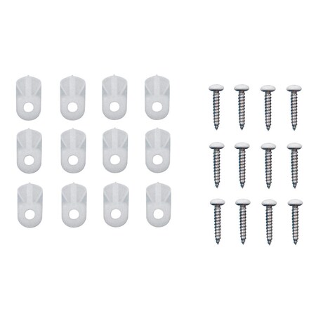 Prime-Line Clip Screen Plastic Wht PL7738